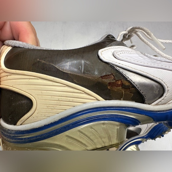 FootJoy Sport Golf Shoes Men’s 9.5M – White/Blue – Spiked Cleats – Read - Picture 5 of 11